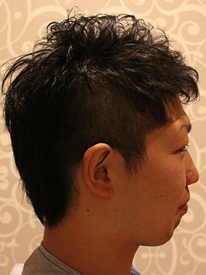 スパイシーツーブロックパーマ