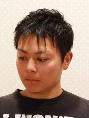 陰影を作ったバングのみ矯正